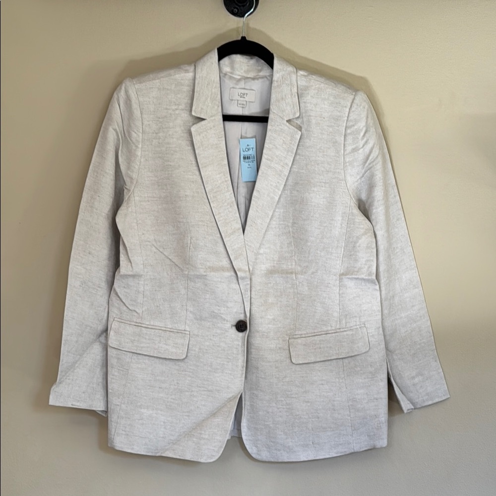 Loft Linen Blazer NWT 14 Petite